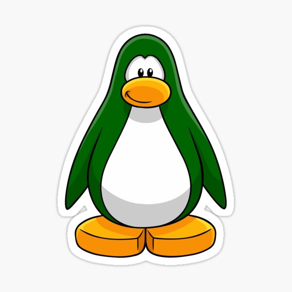 green penguin - club penguin - sticker