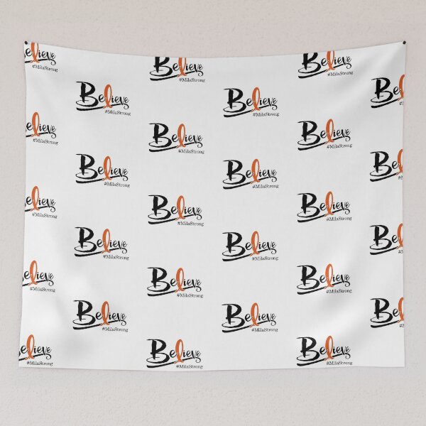 Item preview, Believe Orange Ribbon #MilaStrong designed and sold by sinsvirtues.