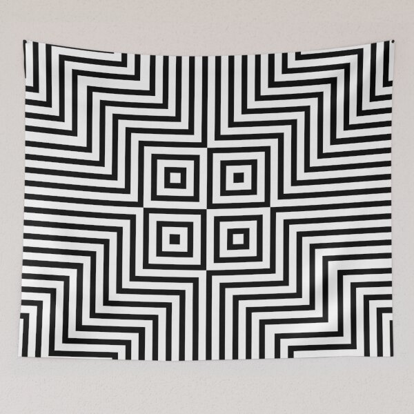 Item preview, Black and White Op Art 13 designed and sold by JillyBeanDesign.