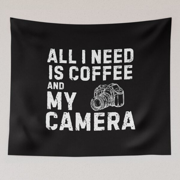 Item preview, All I Need Is My Coffee and Camera designed and sold by weewhirlwind.