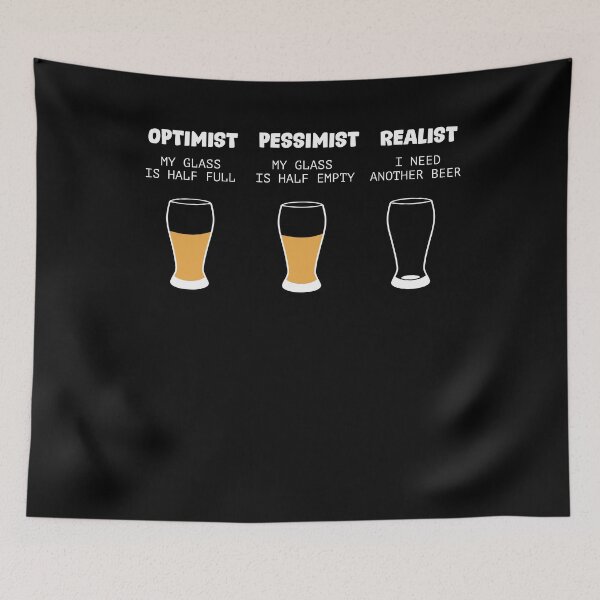 Item preview, Funny Half Full Empty Glass Gift for Beer Lover designed and sold by weewhirlwind.