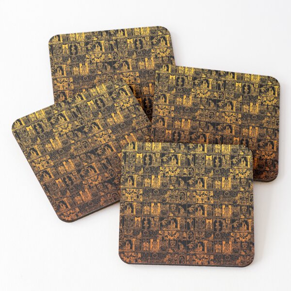 Item preview, Estampado de tarot dorado y negro - Arcanos mayores designed and sold by Annalee Beer.