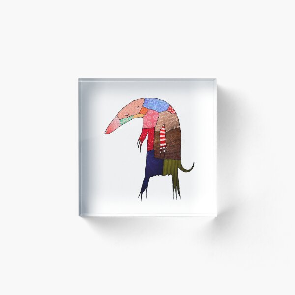 Patchwork quilt anteater Acrylic Block