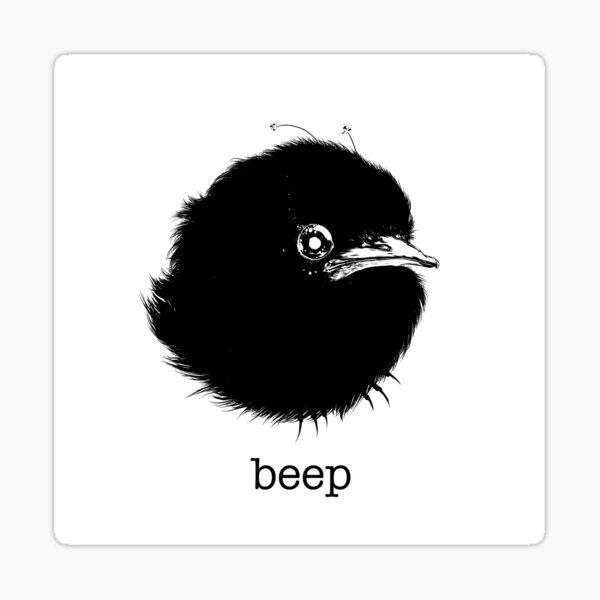 Tiny, beepy bird Sticker