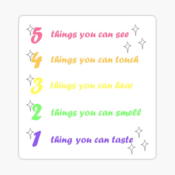 Grounding Techniques Sticker