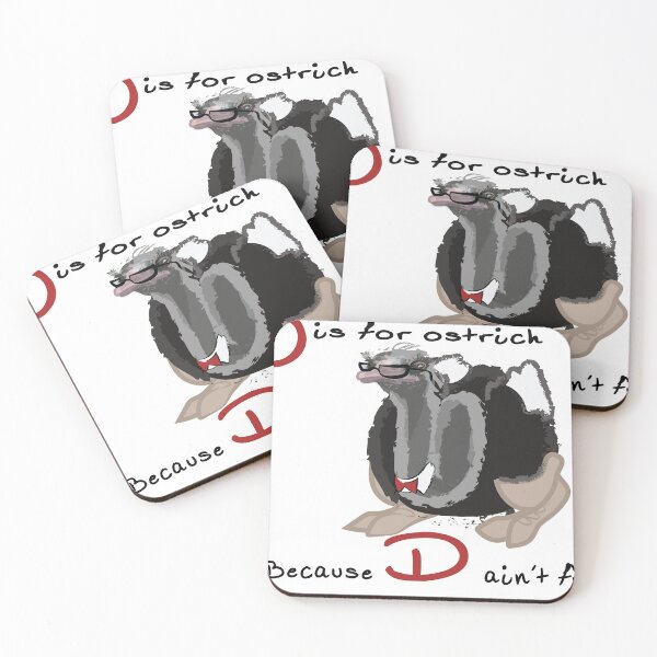 Item preview, D is for ostrich designed and sold by Bonfires RedDZ.
