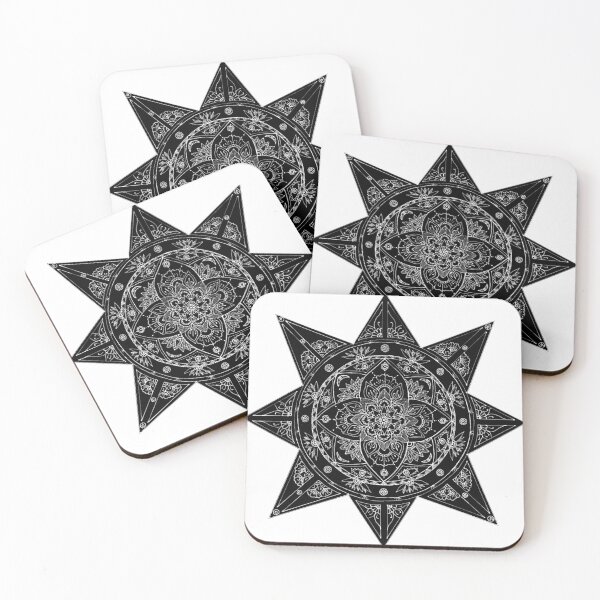 Item preview, Black Star Mandala designed and sold by Fierce-Fabulous.