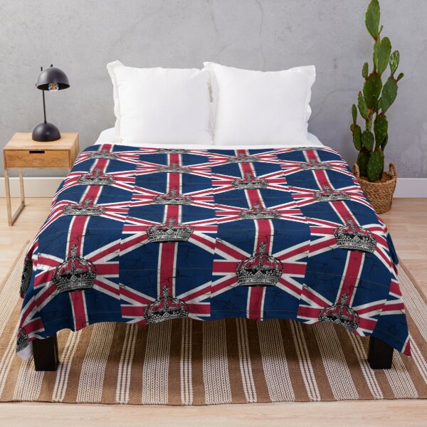 Item preview, 1980s dark academia British union jack flag jubilee vintage crown  designed and sold by LEILA ART SPACE.