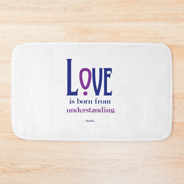 Item preview, Love is born from understanding - Purple Font Budda Quote designed and sold by TheCurators.