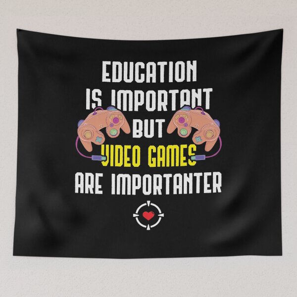 Item preview, La educación es importante, pero los videojuegos son un regalo importante para los jugadores designed and sold by Dressed For  Duty.
