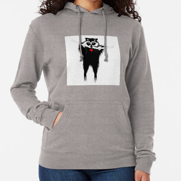 Raccoon, trash panda, you know. One of those. Lightweight Hoodie