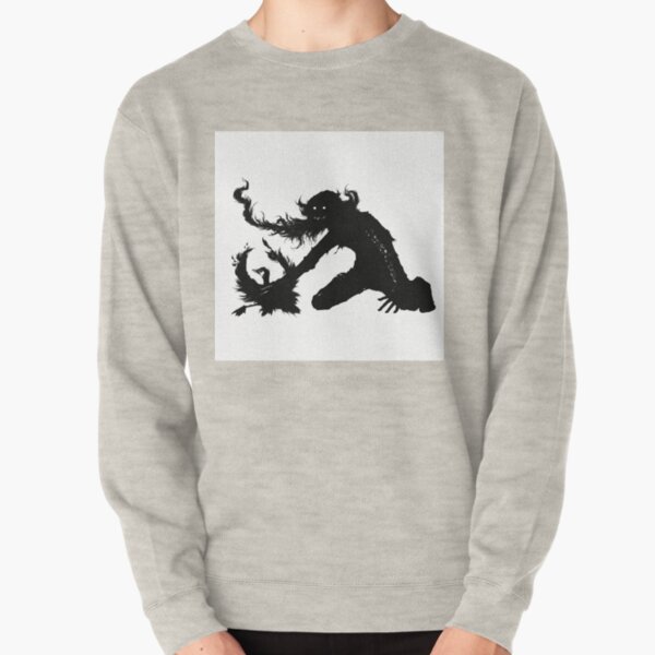 A hobo getting rid of a bird Pullover Sweatshirt