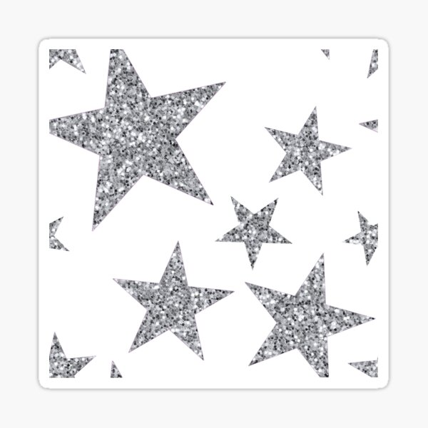 Silver Glitter Star Stickers – Jollity & Co