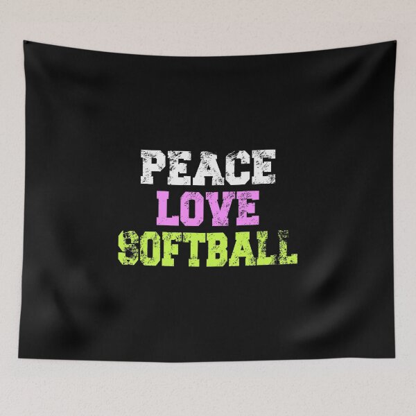 Artikelvorschau, Peace Love Softball Fastpitch Spieler oder Mutter entworfen und verkauft von nikkidawn74.