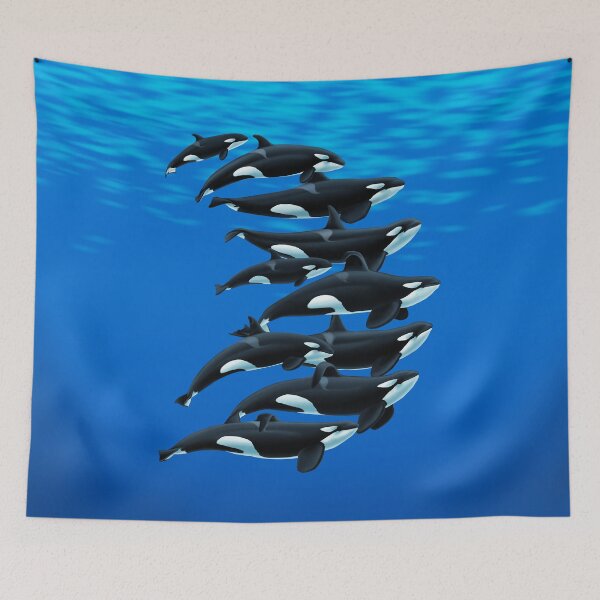 Item preview, California Orcas 2020 designed and sold by Art-by-Aelia.