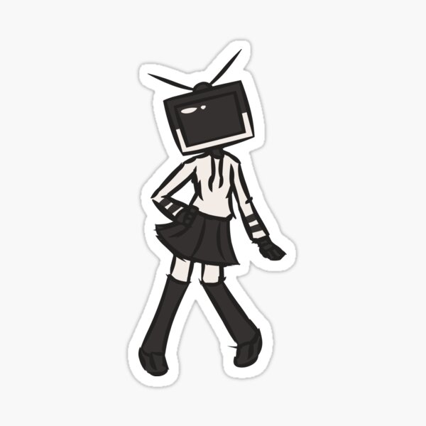 Mono-Chan TV Head (Normal, Textless) Sticker
