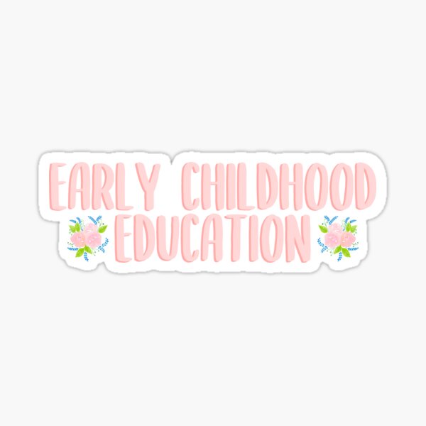 Early Childhood Education Floral Sticker