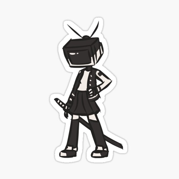 Mono-Chan TV Head (Sukeban, Textless) Sticker