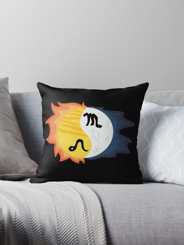 Lowe Sonne Skorpion Mond Dekokissen Von Samoyedofvalor Redbubble