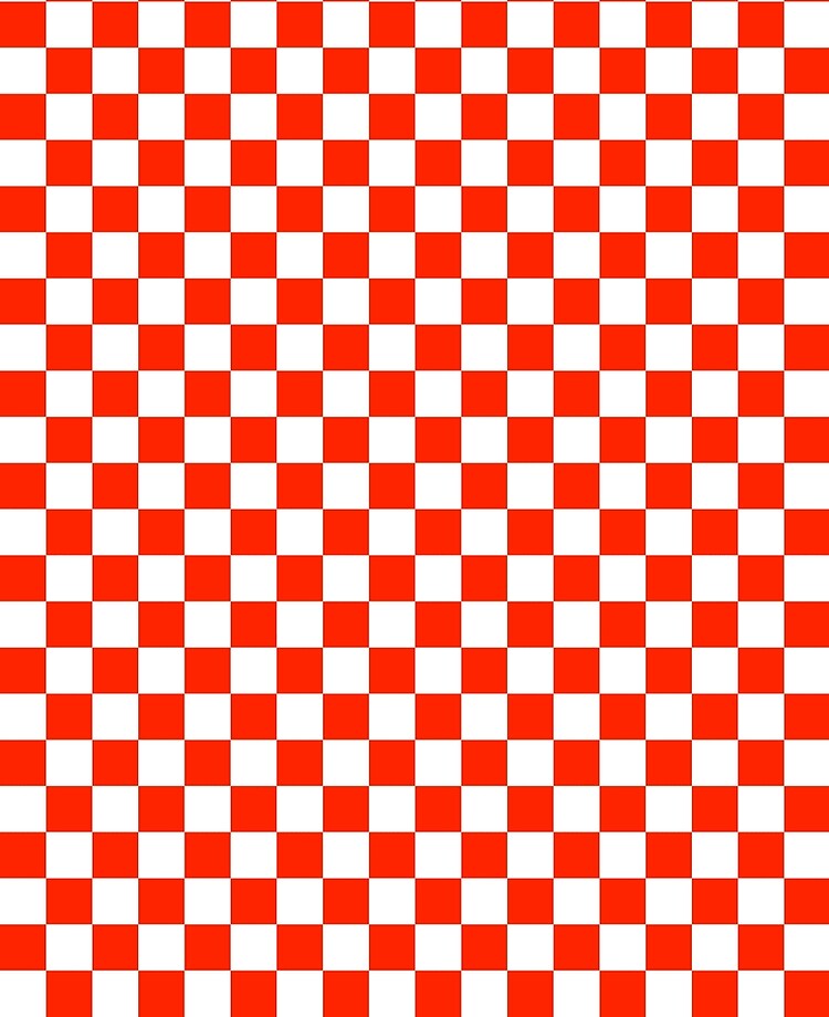 Scarlet Red Checkerboard\
