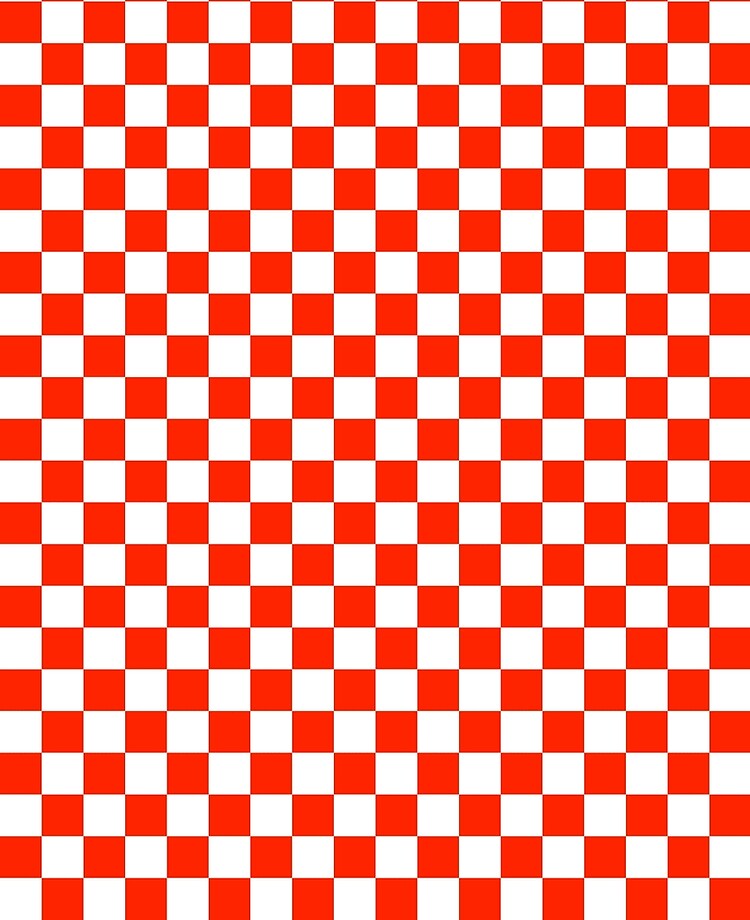 checkerboard red