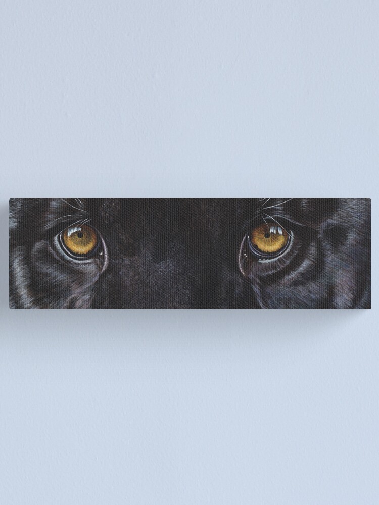 "Black Panther Eyes" Canvas Print for Sale by artbyakiko Redbubble