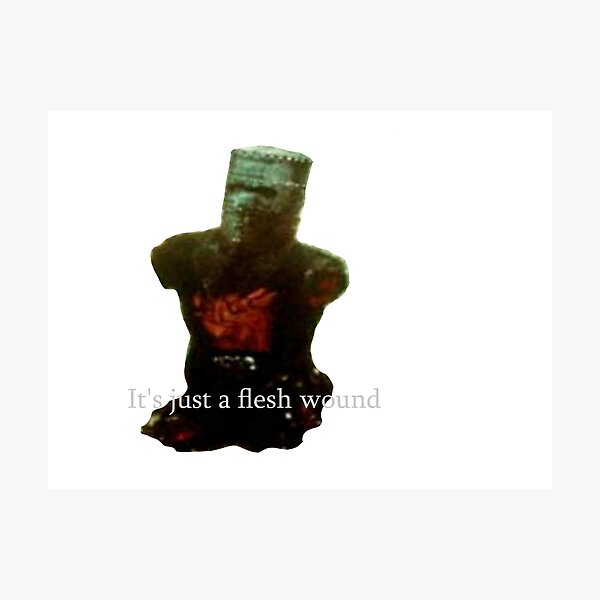 It's just a flesh wound Photographic Print