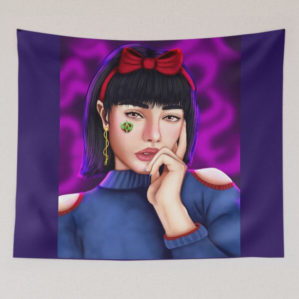 Item preview, Fairest of them all, mirror, mirror, on the, wall, poison, Apple, purple, glowing, fairytale, princess,  designed and sold by WIKEDPrints.