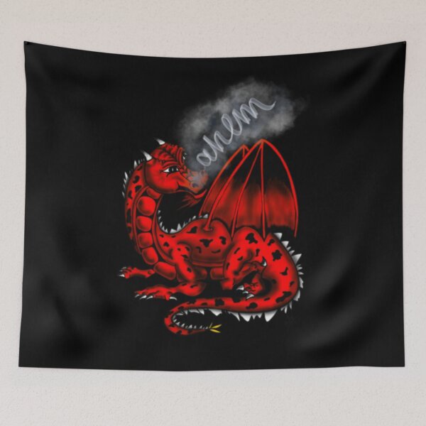 Item preview, Red Dragon spewing “ahem” smoke (clearing her throat); keeping it cool...let’s call her Patience designed and sold by MFGB-Creations.