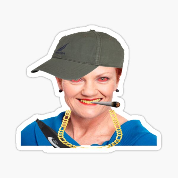 eshay-pauline-hanson-sticker-for-sale-by-christianlop-redbubble