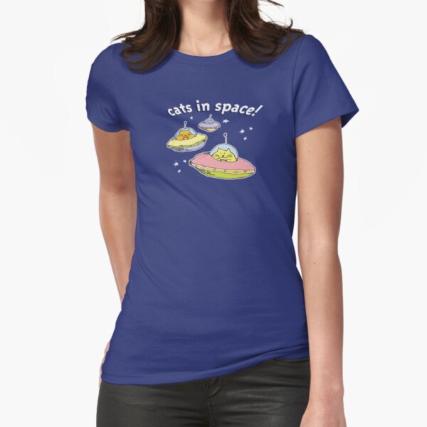 Space cats, Cats in Space Fitted T-Shirt
