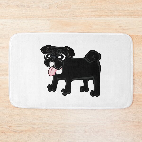 Item preview, Pug - Black (Full Body) WHITE BG designed and sold by TheChicken.