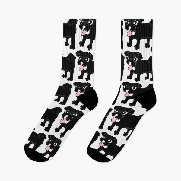 Item preview, Pug - Black (Full Body) WHITE BG designed and sold by TheChicken.