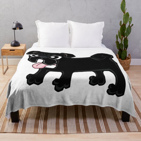 Item preview, Pug - Black (Full Body) WHITE BG designed and sold by TheChicken.