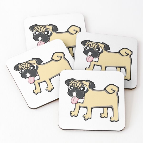 Item preview, Pug - Fawn (Full Body) WHITE BG designed and sold by TheChicken.