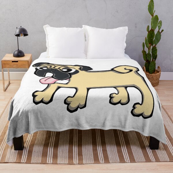 Item preview, Pug - Fawn (Full Body) WHITE BG designed and sold by TheChicken.