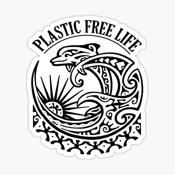 Marine life deserves clean oceans!! We can act together to free the oceans from plastic Sticker