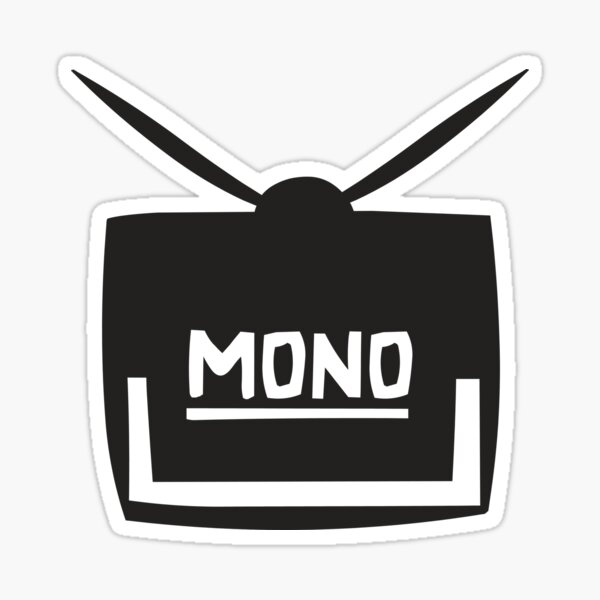 Channel Mono TV Head Logo 2 Sticker