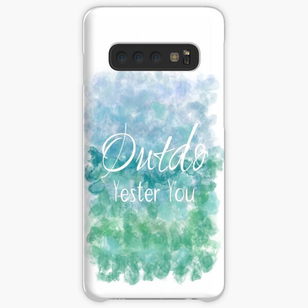 Outdo Yester You (white) Motivational Samsung Galaxy Snap Case