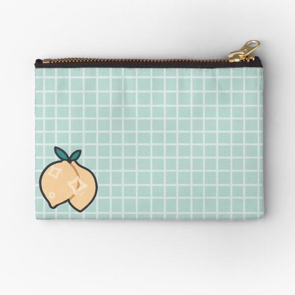 Lemon grid design Zipper Pouch