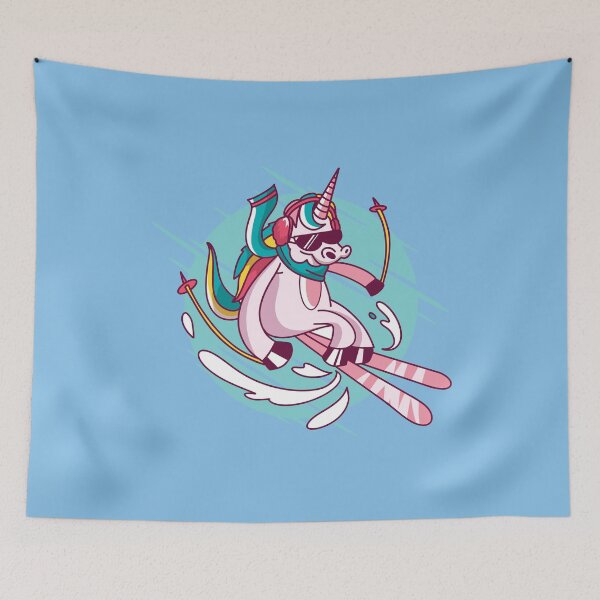 Item preview, Unicorn skiing designed and sold by DerSenat.