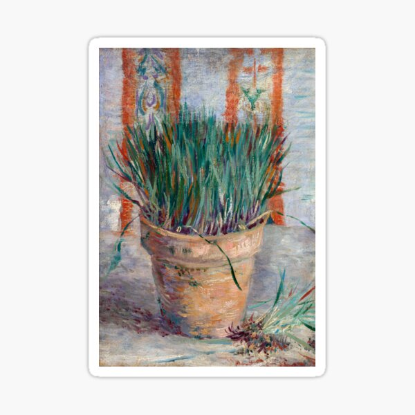 Vista previa del artículo con la obra «Vincent Van Gogh - Maceta con cebolletas de ajo», diseñado y vendido por NewNomads.