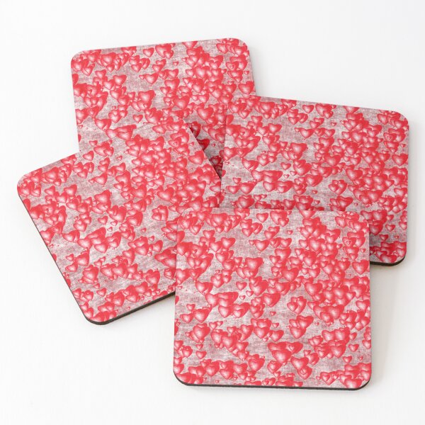 Item preview, Grunge red hearts designed and sold by Marcu Ioachim.