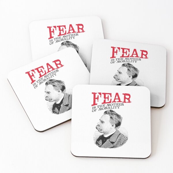 Item preview, Fear Is The Mother Of Morality Friedrich Nietzsche Quote designed and sold by kolbasound.