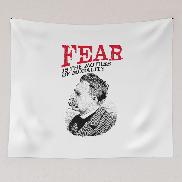 Item preview, Fear Is The Mother Of Morality Friedrich Nietzsche Quote designed and sold by kolbasound.