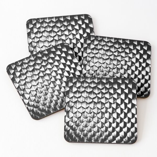 Item preview, Amazingly Detailed Vector Graphic Black Dragon Scales Design designed and sold by LuckDragonGifts.