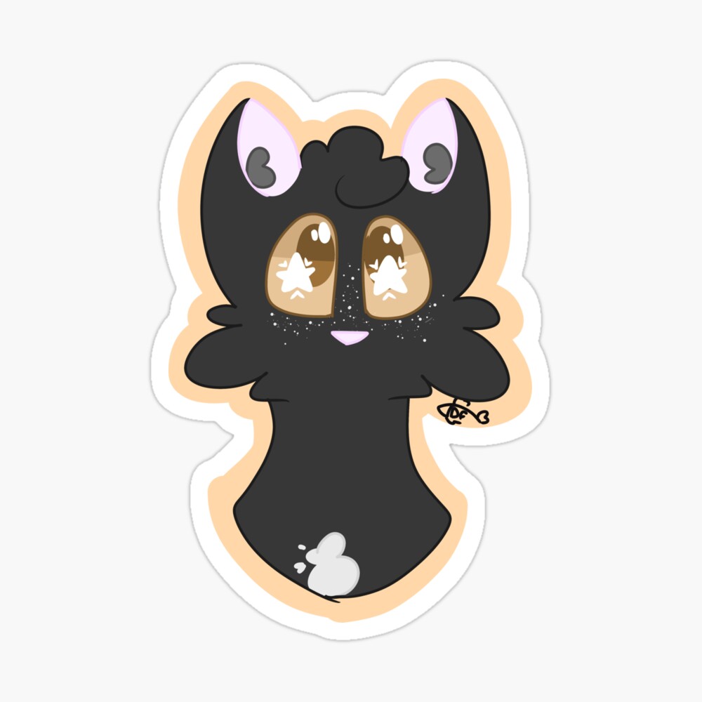 Warrior Cats Ravenpaw Sticker for Sale by Keef-Korner