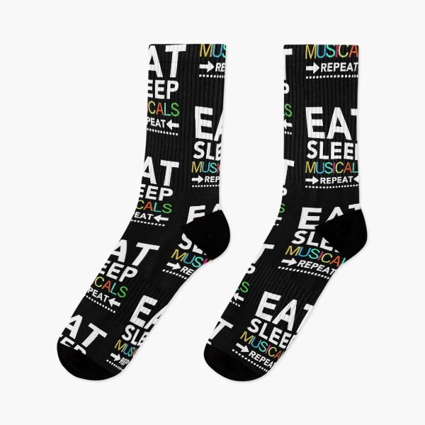 Item preview, Eat Sleep Musicals Repeat TShirt - Broadway Theatre Geek Fan designed and sold by JukeLox.
