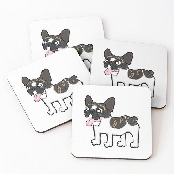 Item preview, French Bulldog - Brindle Pied (Full Body) WHITE BG designed and sold by TheChicken.