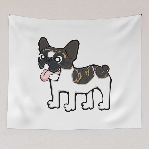 Item preview, French Bulldog - Brindle Pied (Full Body) WHITE BG designed and sold by TheChicken.